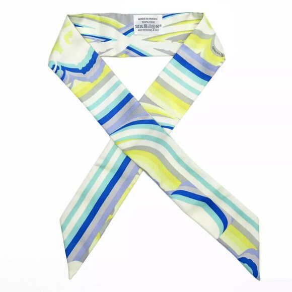 Auth HERMES Twilly　Scarf multicolor silk - Picture 1 of 7